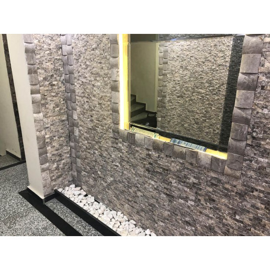2,5x10 Nordic Silver Travertine 