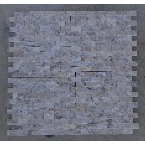 2,5x5 Nordic Silver Travertine