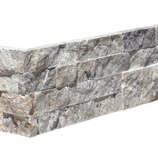 6x24 Nordic Silver Travertine Ledger Panel 6x24 Nordic Silver Travertine Ledger Panel