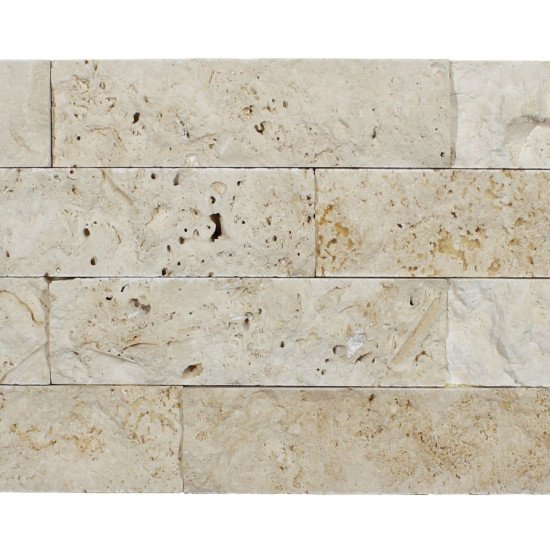 6x24 Light Travertine Ledger Panel 