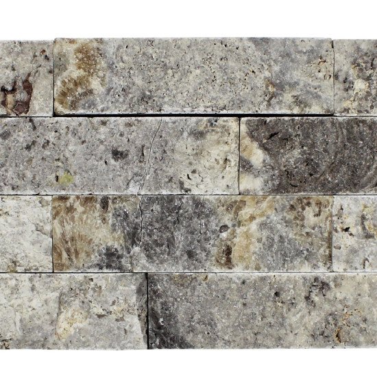6x24 Nordic Silver Travertine Ledger Panel 