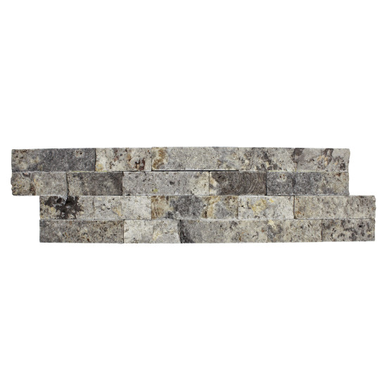 6x24 Nordic Silver Travertine Ledger Panel 
