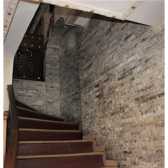 6x24 Nordic Silver Travertine Ledger Panel 