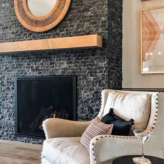 6x24 Dalmacia Black Ledger Panel 