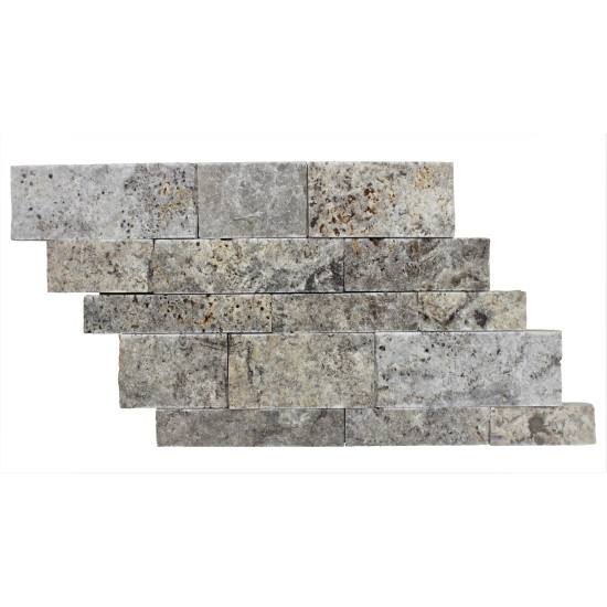 7X12 Nordic Silver Travertine Panel 