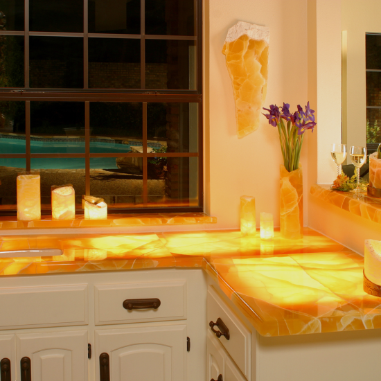 Orange Onyx (veincut)