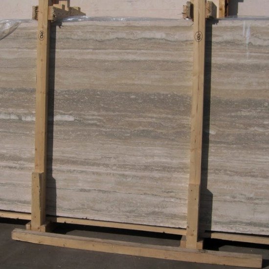 Silver Travertıne-Veincut