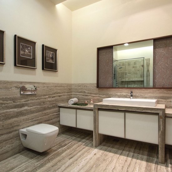 Silver Travertıne-Veincut