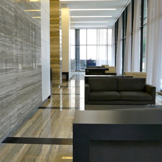 Silver Travertıne-Veincut